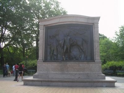 Lafayette Marker on Prospect Park West. Click for full size. Lafayette Marker on Prospect Park West image. Click for full size.