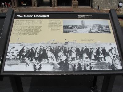 Charleston Besieged Marker. Click for full size. Charleston Besieged Marker image. Click for full size.