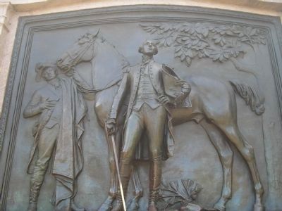 Closeup of Marquis de Lafayette Relief image. Click for full size.
