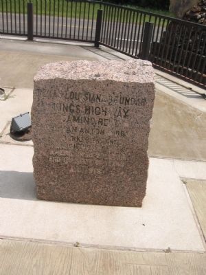 Texas Louisiana Boder Marker image. Click for full size.