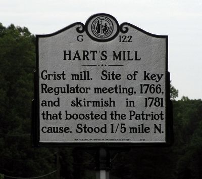 Hart's Mill Marker image. Click for full size.