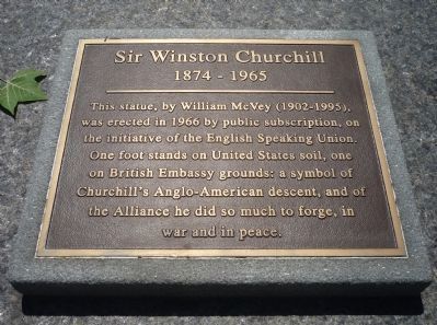 Sir Winston Churchill Marker. Click for full size. Sir Winston Churchill Marker image. Click for full size.