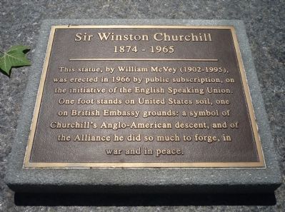 Sir Winston Churchill Marker image. Click for full size.