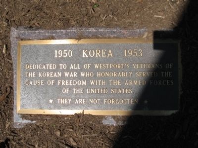 Westport Korean War Monument image. Click for full size.