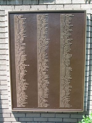 Westport World War II Honor Roll. Click for full size. Westport World War II Honor Roll image. Click for full size.
