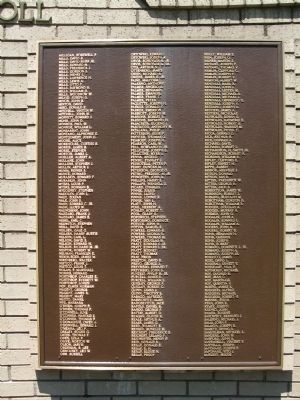 Westport World War II Honor Roll. Click for full size. Westport World War II Honor Roll image. Click for full size.