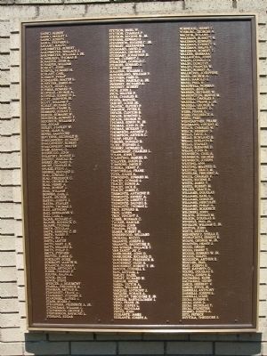 Westport World War II Honor Roll. Click for full size. Westport World War II Honor Roll image. Click for full size.