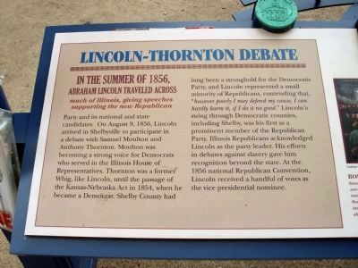 Lincoln - Thornton Debate Marker - Left Section image. Click for full size.