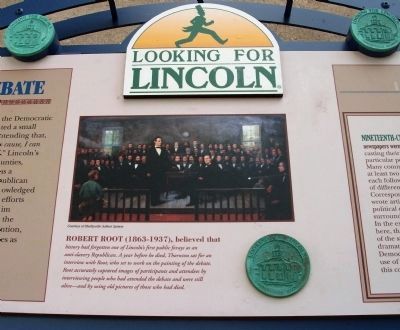 Lincoln - Thornton Debate Marker - Center Section image. Click for full size.