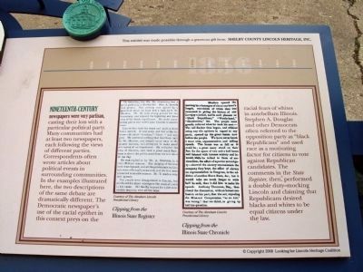 Lincoln - Thornton Debate Marker - Right Section image. Click for full size.
