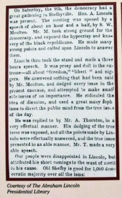 Newspaper Clipping - <i>Illinois State Register</i> Displayed on Marker image. Click for full size.