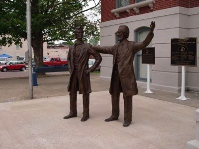 Lincoln - Thornton Debate Sculpture image. Click for full size.