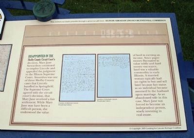 Lincoln and Divorce Marker - Right Section. Click for full size. Lincoln and Divorce Marker - Right Section image. Click for full size.
