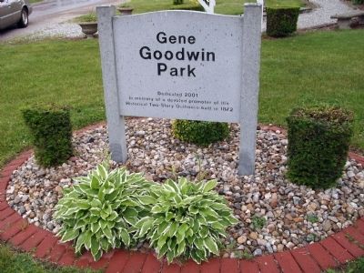 Obverse Side - - Gene Goodwin Park Marker image. Click for full size.