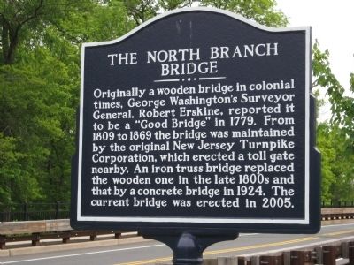The North Branch Bridge Marker image. Click for full size.