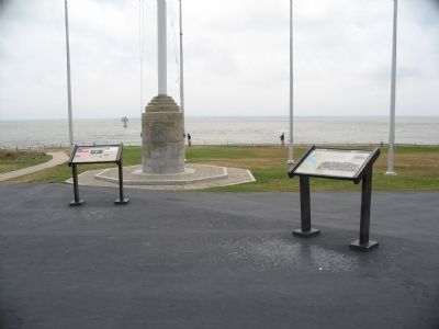 Markers near the Flagpoles. Click for full size. Markers near the Flagpoles image. Click for full size.