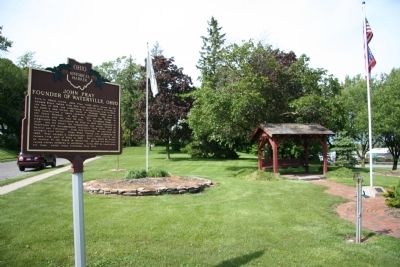 John Pray - Founder of Waterville,Ohio / The Miami and Erie Canal Marker image. Click for full size.