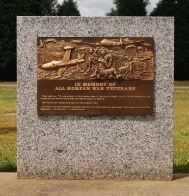 Graceland East Memorial Park Veterans Monument -<br>Korean War Memorial image. Click for full size.