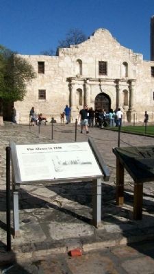 The Alamo in 1836 Marker image. Click for full size.