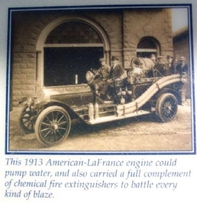 1913 Union Fire Co Engine Pic on Marker image. Click for full size.