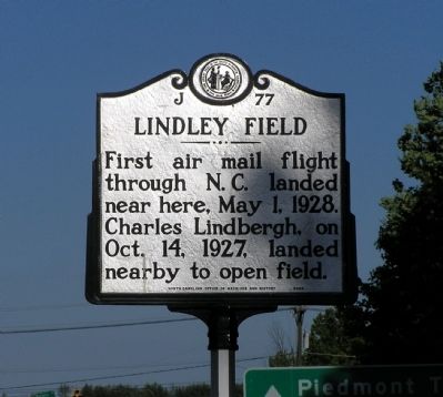 Lindley Field Marker image. Click for full size.
