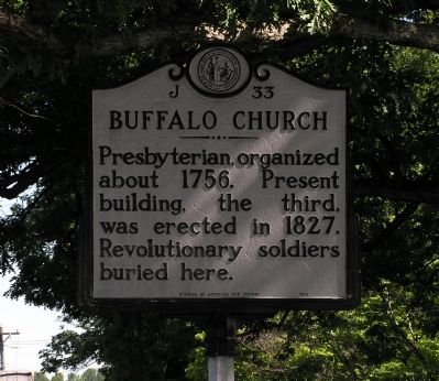 Buffalo Church Marker. Click for full size. Buffalo Church Marker image. Click for full size.