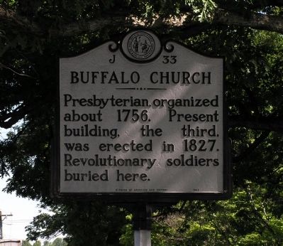 Buffalo Church Marker image. Click for full size.