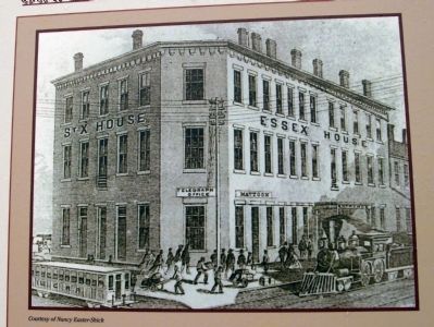 Top Section (Side Two) - - Drawing of the 'Essex House' image. Click for full size.