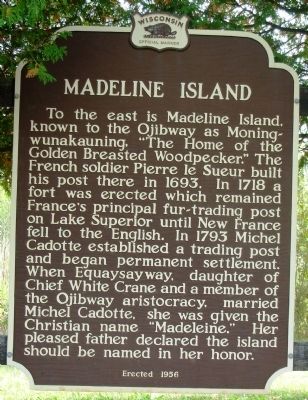 Madeline Island Marker image. Click for full size.