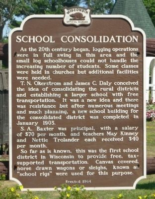 School Consolidation Marker image. Click for full size.