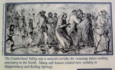 Slave Drawing on McClintock Riot Marker. Click for full size. Slave Drawing on McClintock Riot Marker image. Click for full size.