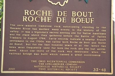 Roche De Bout/Roche De Boeuf Marker image. Click for full size.