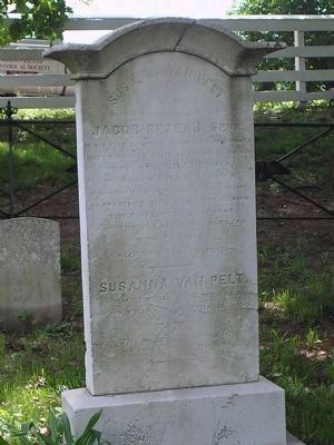 Gravestone of John A. and Susanna Van Pelt. Click for full size. Gravestone of John A. and Susanna Van Pelt image. Click for full size.