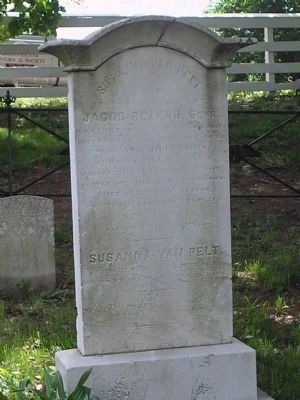 Gravestone of John A. and Susanna Van Pelt image. Click for full size.