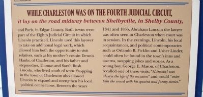 Middle Section (Side Two) - - Rally After the Debate / Lincoln in Coles County Marker image. Click for full size.