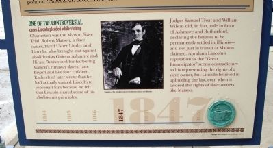 Lower Section (Side Two) - - Rally After the Debate / Lincoln in Coles County Marker image. Click for full size.
