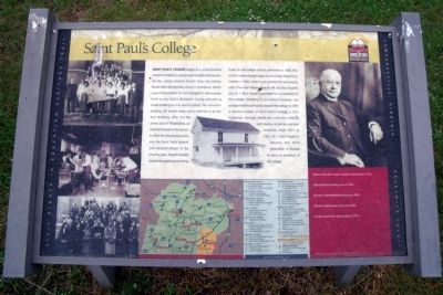 Saint Paul's College CRIEHT Marker image. Click for full size.