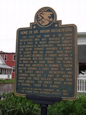 Home of Dr. Hiram Rutherford Marker image. Click for full size.