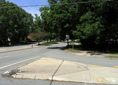 [Missing May 2010] Wide view of the David Caldwell Marker image. Click for full size.