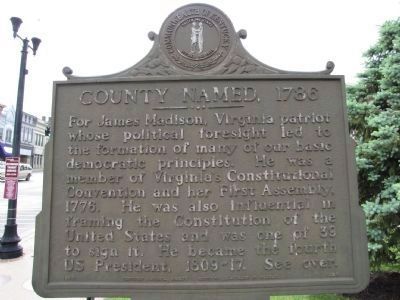 County Formed / County Named Marker image. Click for full size.
