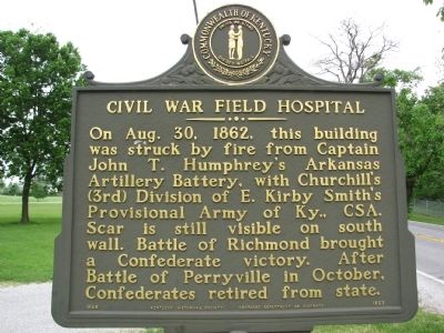 Civil War Field Hospital Marker image. Click for full size.