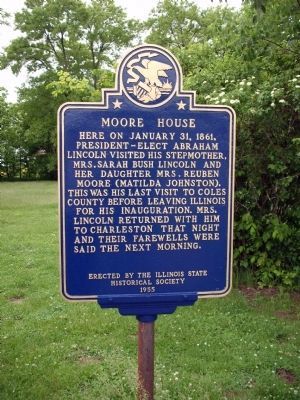 Moore House Marker image. Click for full size.