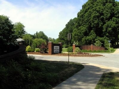 West Market Street entrance to University of NC at Greensboro image. Click for full size.