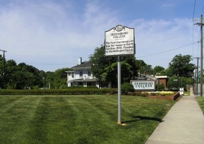 Wide view of the Greensboro College Marker image. Click for full size.