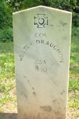 CSA Burial Near Confederate War Memorial image. Click for full size.