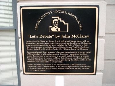 " Let's Debate " by John McClarey Marker image. Click for full size.