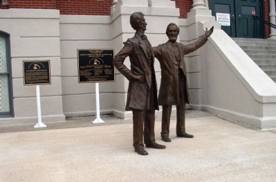 " Let's Debate " Statues. Click for full size. " Let's Debate " Statues image. Click for full size.