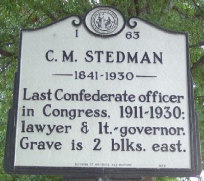 C. M. Stedman Marker. Click for full size. C. M. Stedman Marker image. Click for full size.