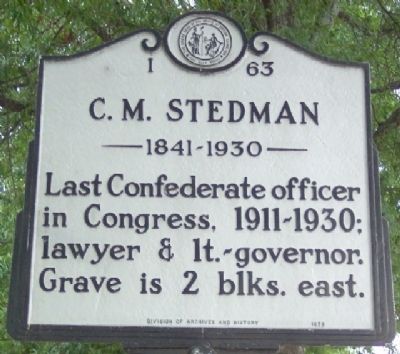 C. M. Stedman Marker image. Click for full size.