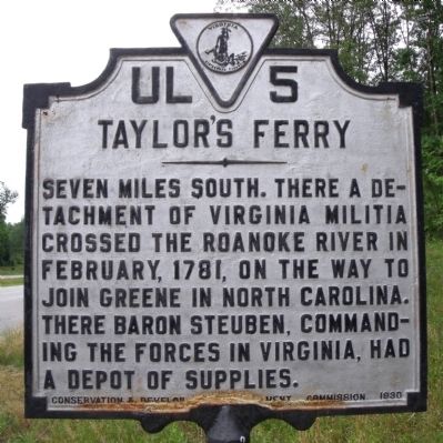 Taylor's Ferry Marker. Click for full size. Taylor's Ferry Marker image. Click for full size.